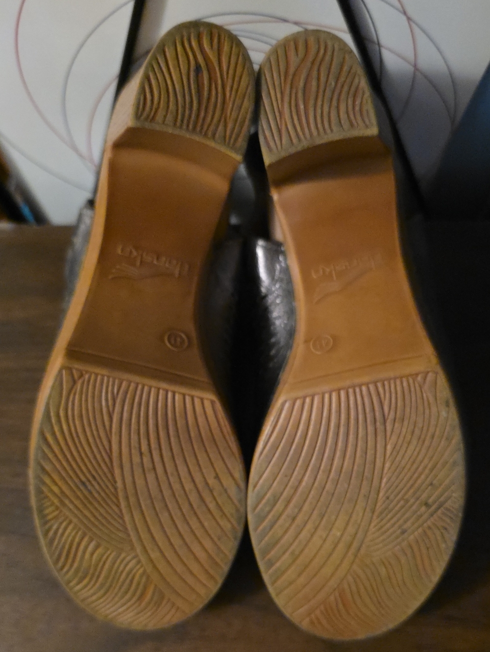 Dansko Danae Woven Pewter Leather Peep-Toe Platform Block Heel Sandals Sz 41 10 - Picture 8 of 12